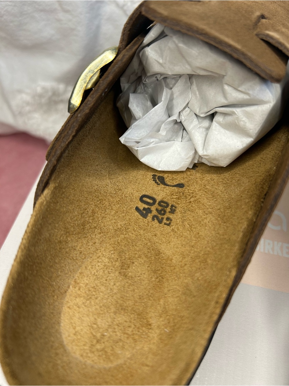 Birkenstock Boston Chunky Clogs Dark Tea/Black - Picture 6 of 15
